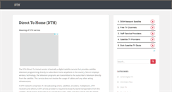Desktop Screenshot of dth.co.in